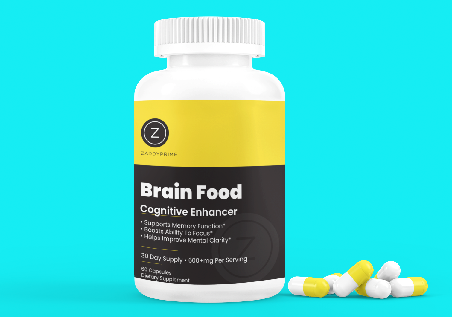 3 Pack Bundle Brain Food Cognitive Nootropic - Sharpen Your Mental Focus and Feed Your Brain