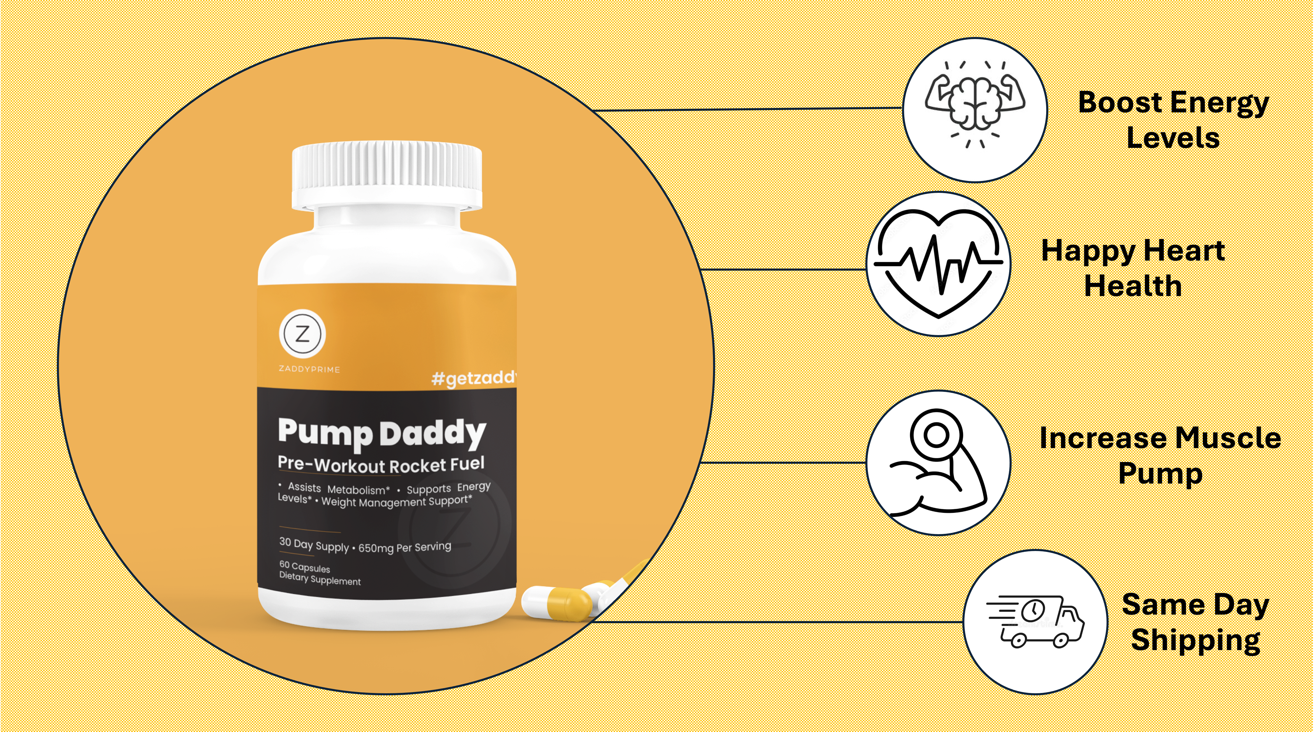 Pump Daddy-Pre-Workout Rocket Fuel, Pump Up Your Energy Levels